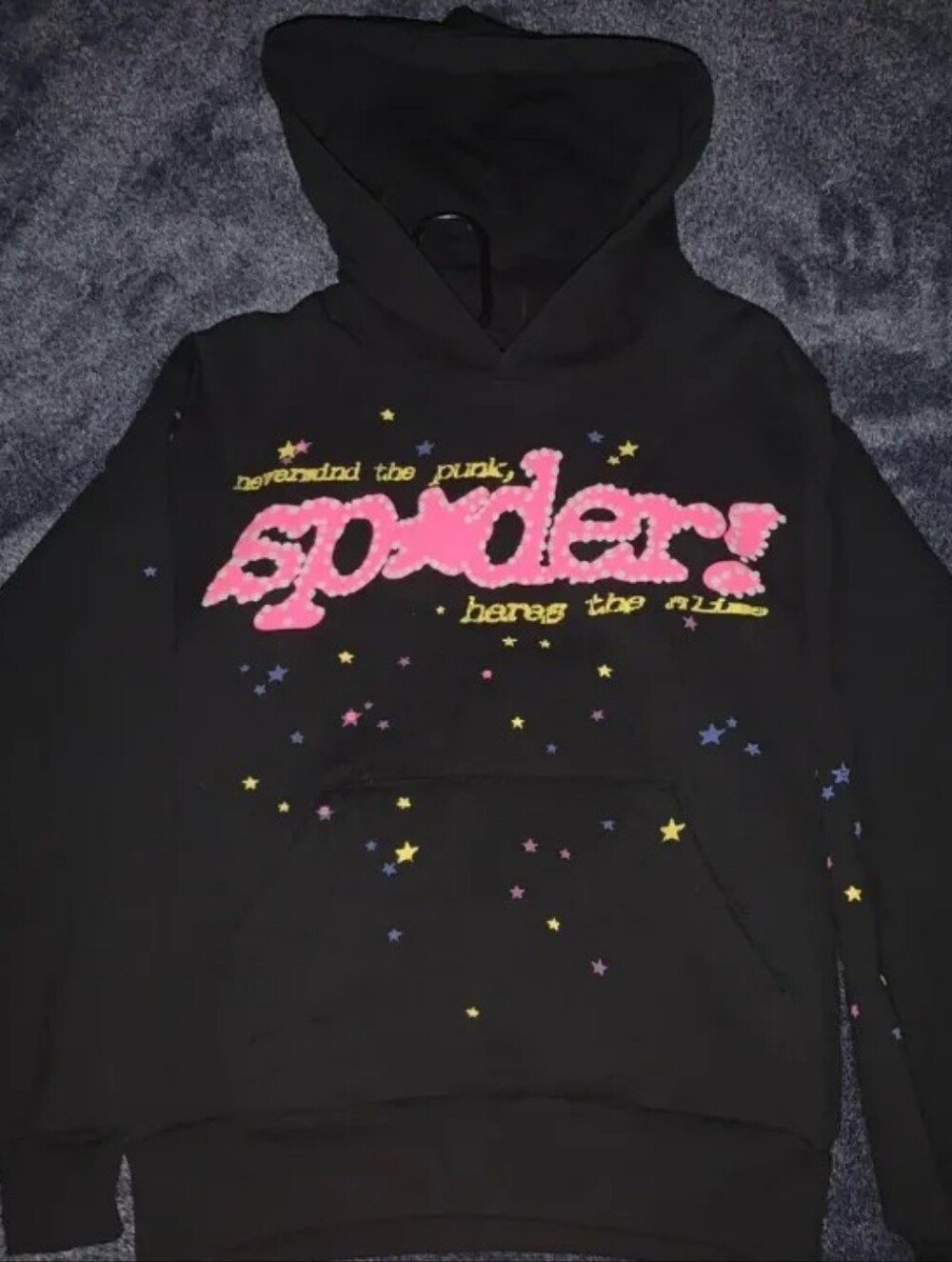 Sp5der hoodie black V2 Size: M Men's